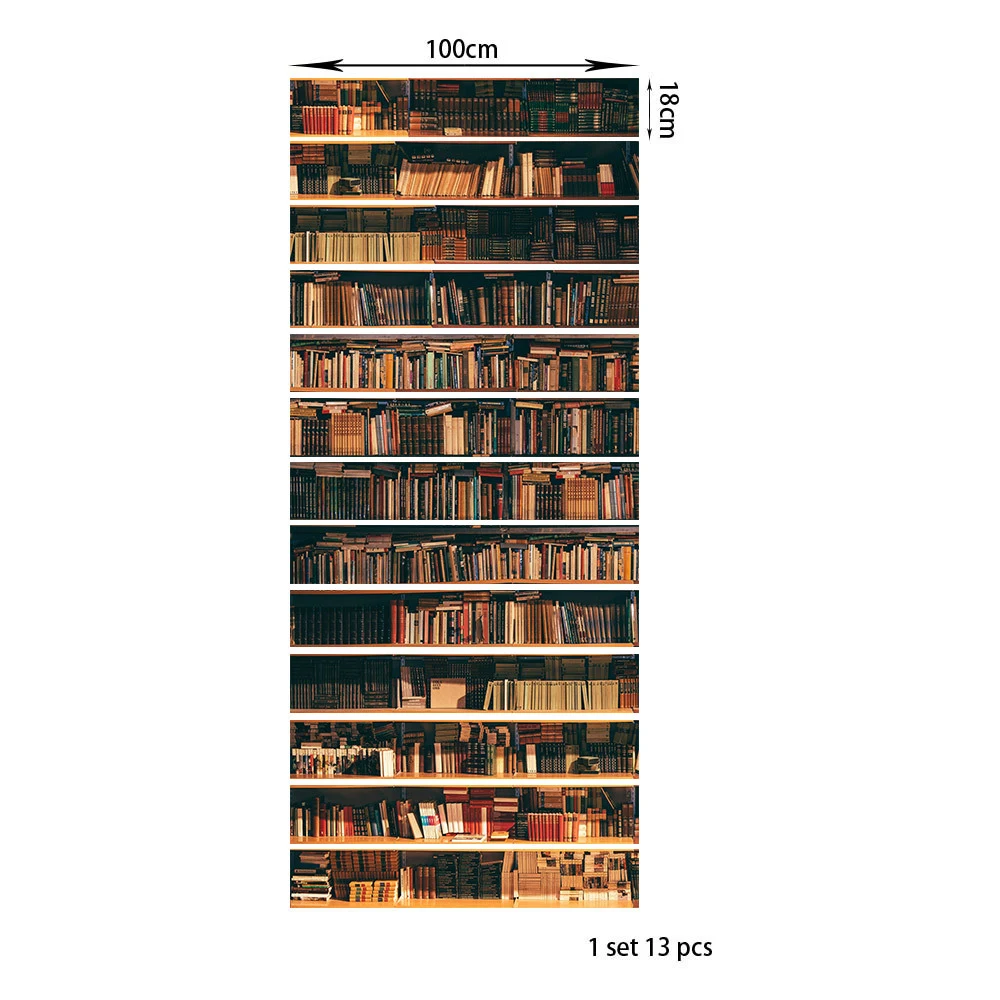 13 шт./компл. книжная полка ПВХ лестничные наклейки украшение для гостиной Diy