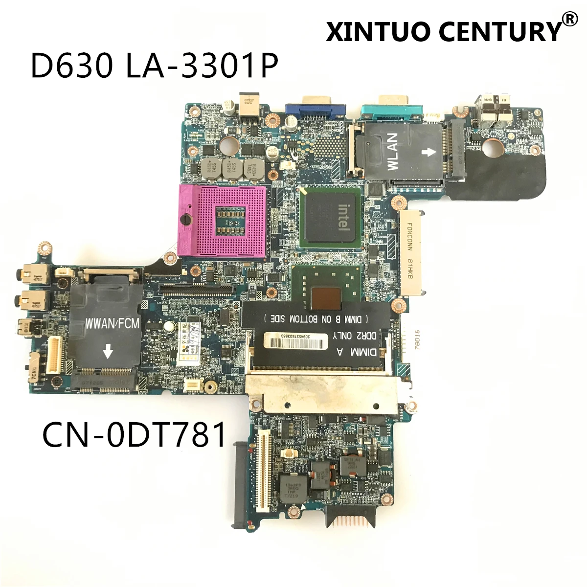 

CN-0DT781 0DT781 DT781 For Dell Latitude D630 PP18L Mainboard Laptop motherboard LA-3301P GM965 DDR2 100% tested working