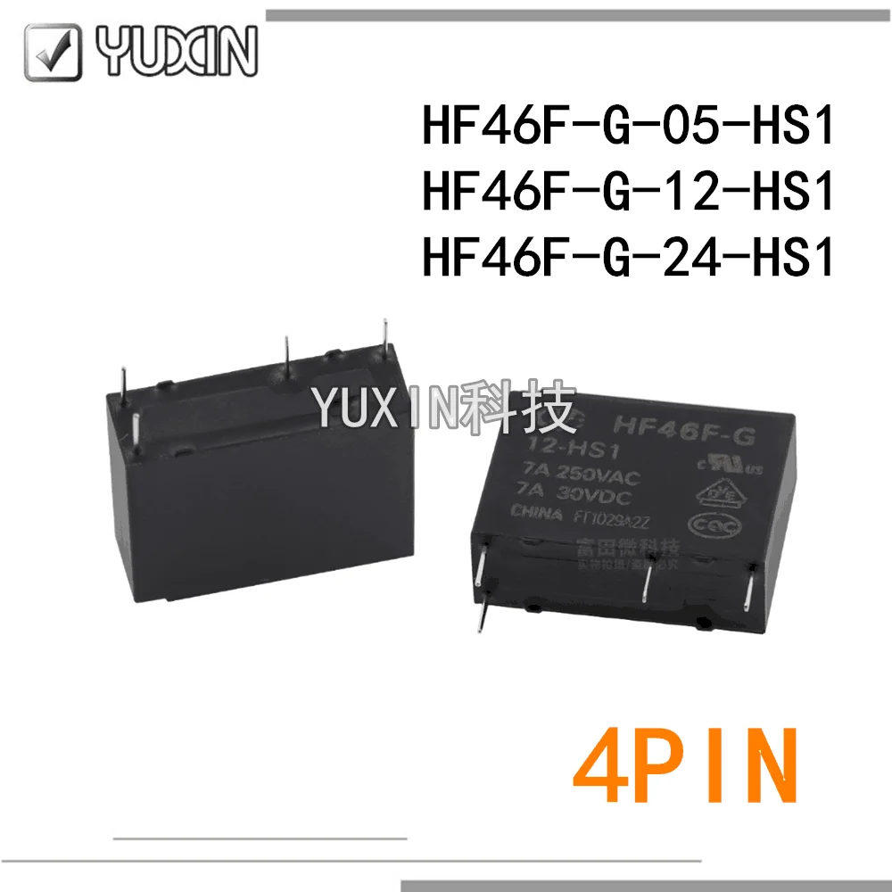 10 шт./лот 100% оригинальный и новый реле HF46F G 5 HS1 12 24 HS1T HS1T|Реле| |