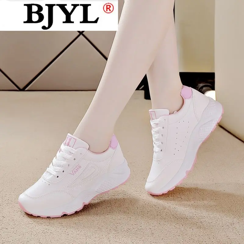 

Spring 2021 New Women Shoes Women's Casual Shoes Lace Up Fashion Comfortable Walking Sneakers Platform Vulcanized Women's Shoes