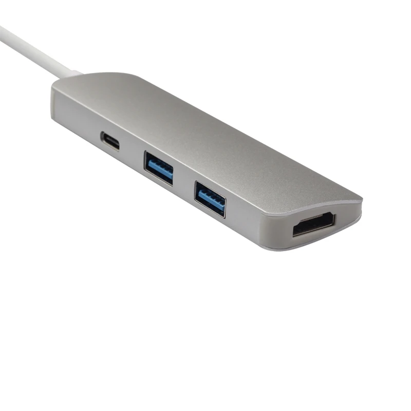 C Тип к HDMI 2 Быстрый USB 3 0 передачи данных Док-концентратор 4 в 1 USBC адаптер видео