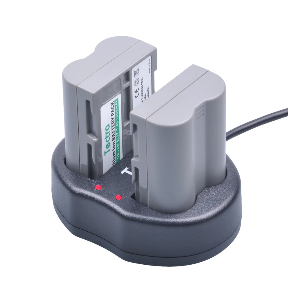 

2x1800mAh EN-EL3e EN EL3e ENEL3e EL3E Batteries and Charger for Nikon D30 D50 D70 D70S D90 D80 D100 D200 D300 D300S Battery