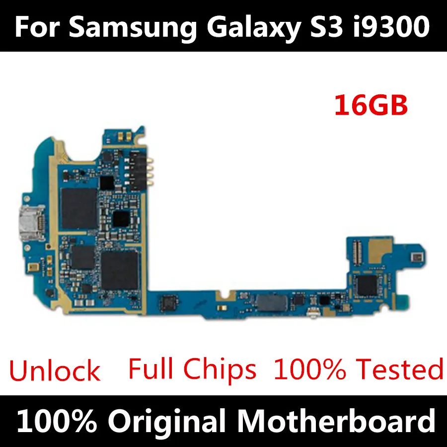 100% оригинальная материнская плата для Samsung Galaxy S3 i9300 европейская версия с
