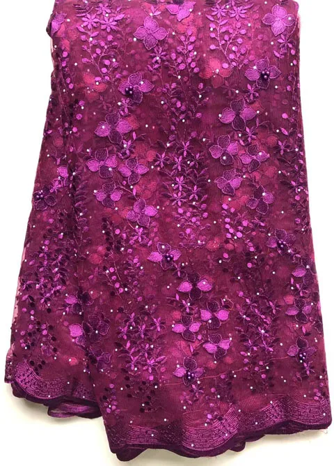 Тюль Французская ткань вышитая африканская французская кружевная высокого