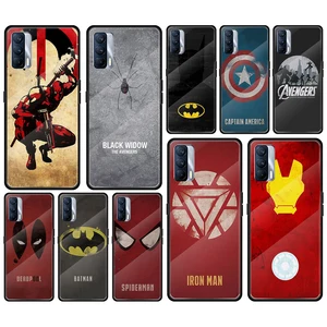 Avenger Marvel Superhero Logo Tempered Glass Cover For Realme 7 7i XT
C3 6 5 Pro for OPPO A9 2020 A52 Find X2 Lite Phone Case 3.06 USD