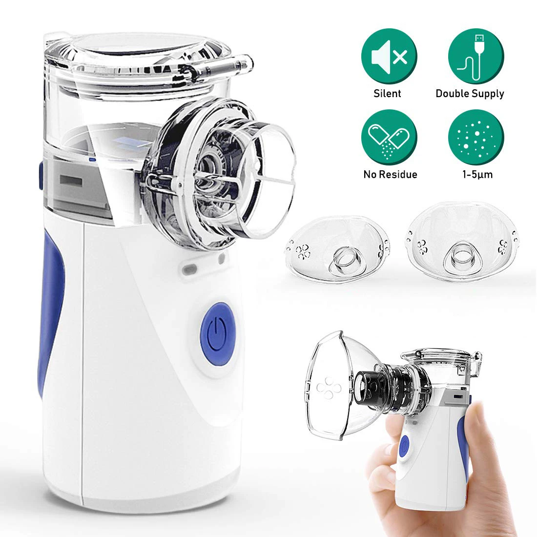 Мини ручной ингалятор для здоровья Бесшумный ультразвуковой inalador Nebulizador