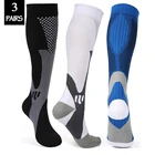 Компрессионные носки унисекс, 20-30 мм рт. Ст., 3 пары