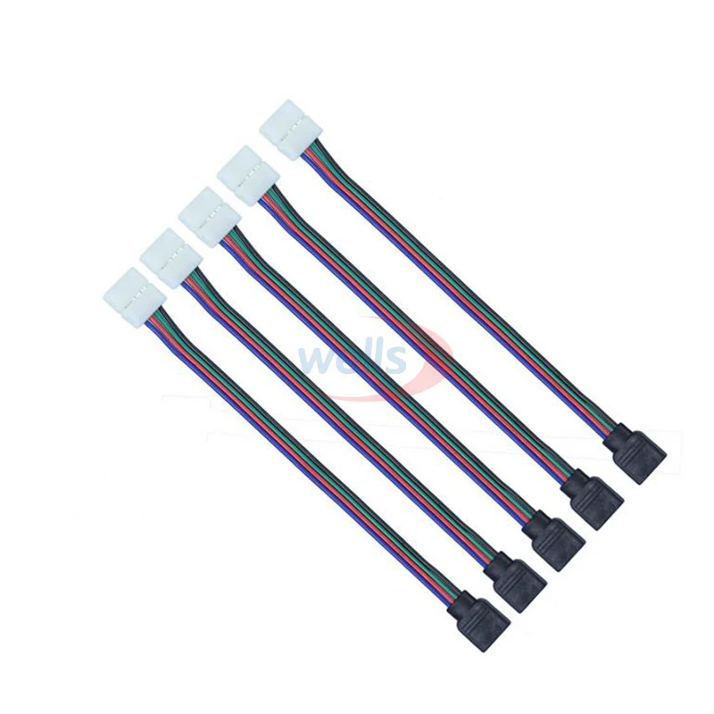 5 шт. 4 Pin кабель для светодиодной ленты 10 мм 5050 RGB | Обустройство дома