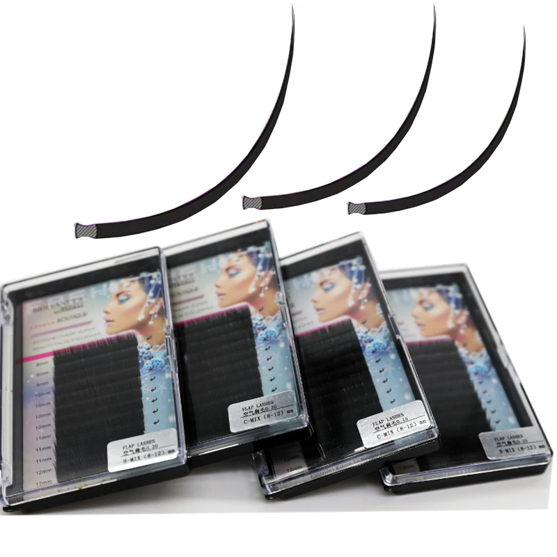 Ресницы Накладные мягкие с плоскими корнями 8-12 мм 0 15 дюйма | Красота и здоровье