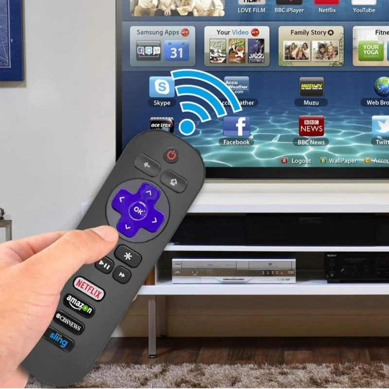 

Protective Case Cover Silicone Sleeve Shockproof Anti-Slip Replacement For TCL Roku TV RC280 Remote Control Luminous Case Cover