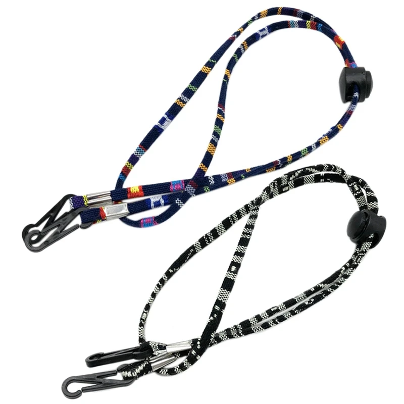 

2 Pcs Adjustable Face Mask Hanging Rope Face Mask Lanyard Anti-Lost Disposable Mask Holder Ear Hanging Rope, No.3 & No.6