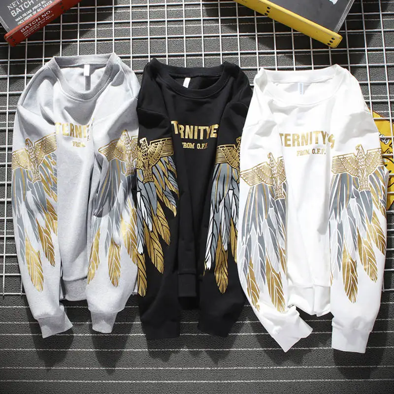 

Fashion Long Sleeve Wings Print Hoodie Sweatshirts Men Fashion Cool Hip Hop Hoodie Streetwear Casual Autumn Hoodie Funny Males