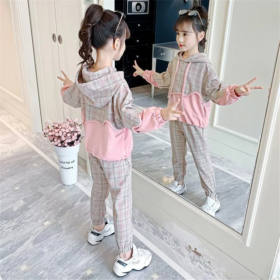 Girls Clothing Sets Autumn Kids Long Sleeve Sweatshirts+Pants Suit Girls Clothes Sport Children Clothing Set 5 7 8 9 10 12 Years