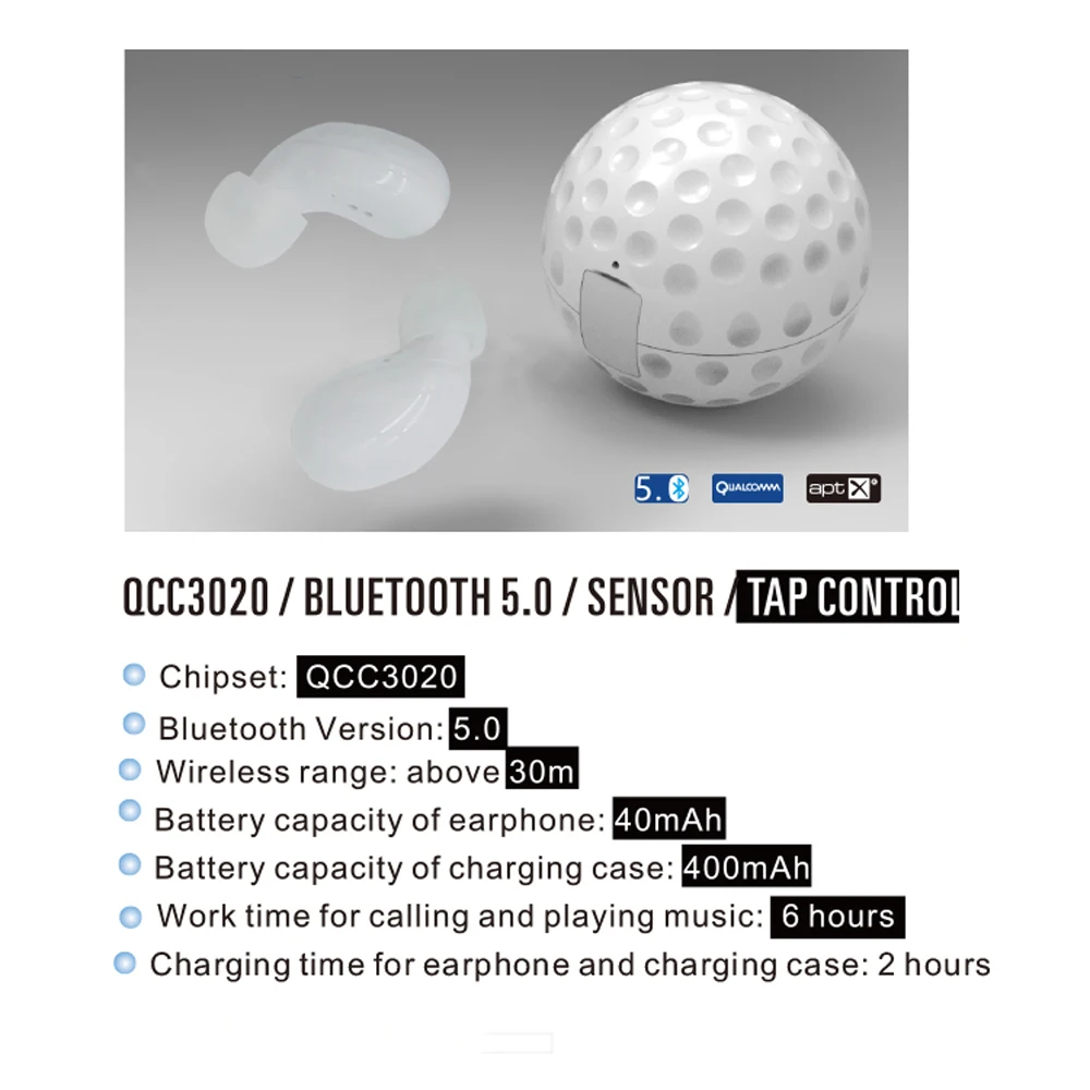S1 Bluetooth 5 0 наушники изготовленным на заказ логосом подарок вкладыши TWS с