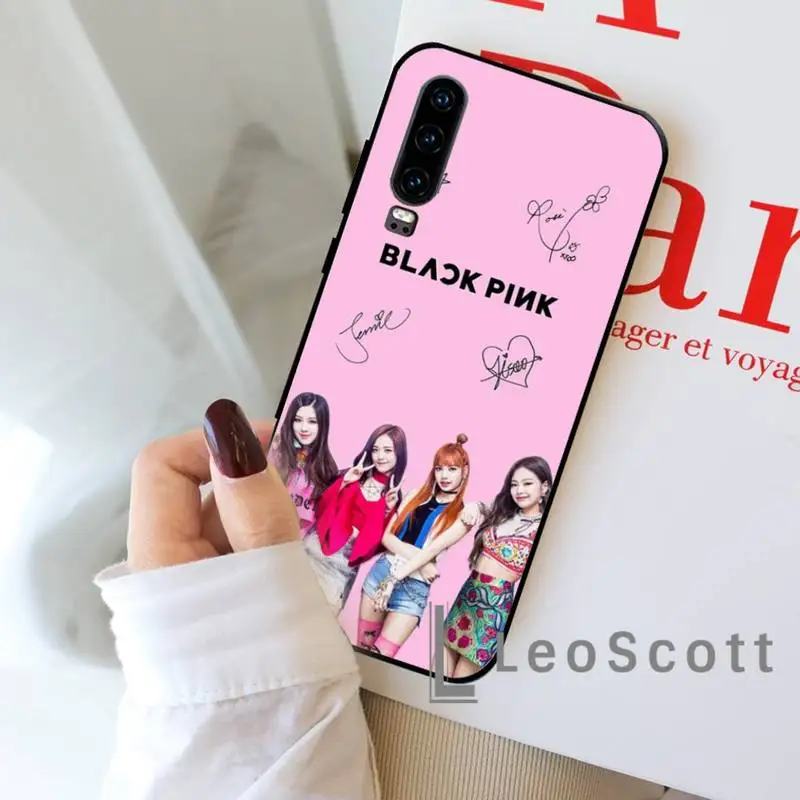 

Black and pink BLACKPINKS LISA Phone Case For Huawei P20 P30 P40 lite Pro P Smart y7 2019 mate 20 nova 3 mate 20