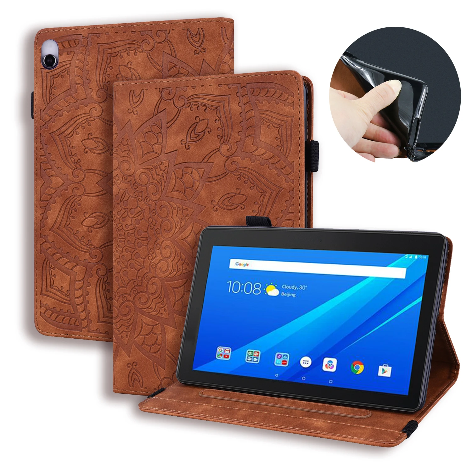 

New Case For Lenovo Tab M10 Plus Tb-X606F Tb-X606X 10.3" Smart Tablet Case Standing Cover Capa For Lenovo M10 FHD Plus Cover