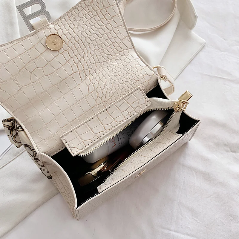 

2021 new messenger bag lady shoulder bag fashion handbag stone pattern lady bag luxury designer brand female bag