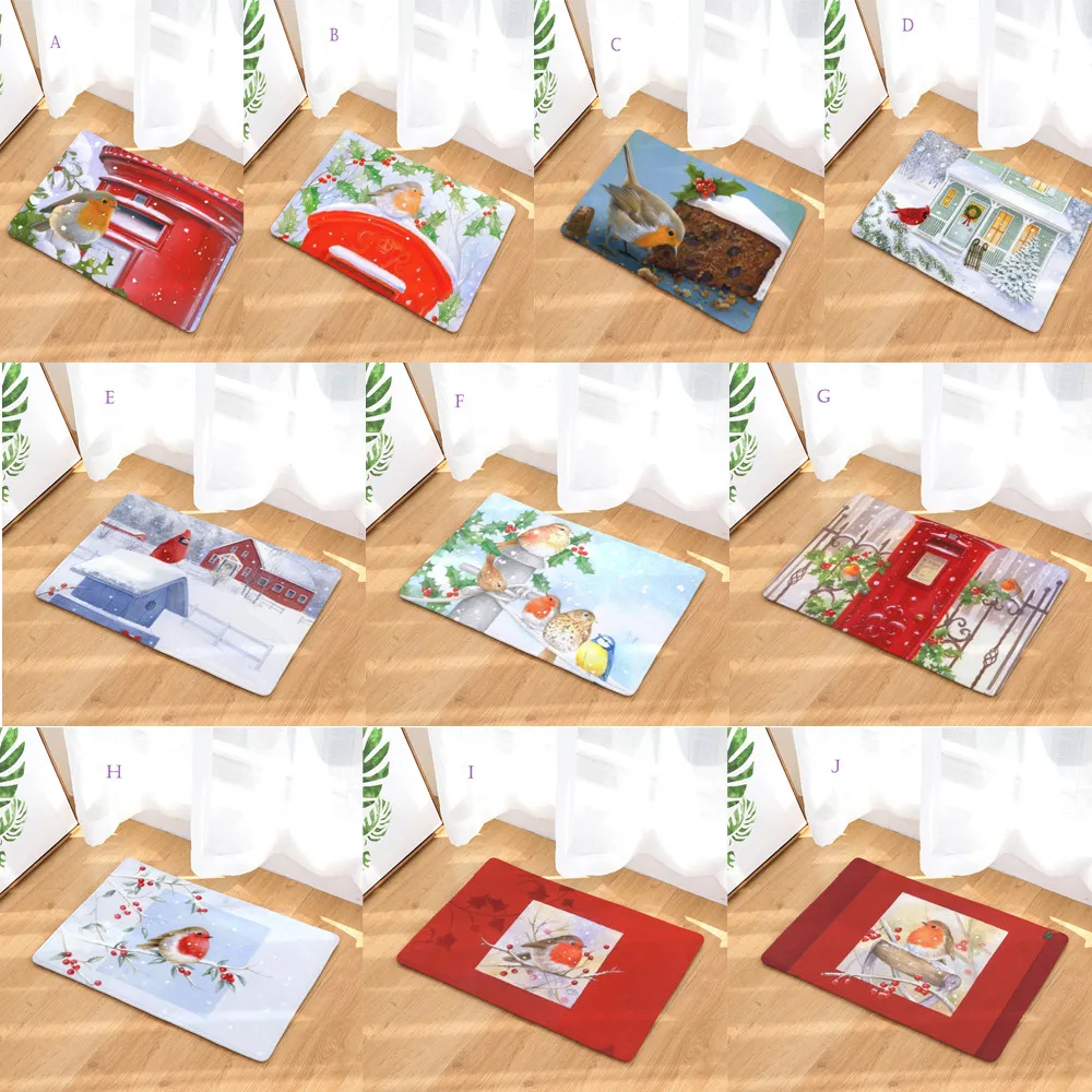 На Рождество для дома нескользящий дверной коврики коврик гостиной кухонь