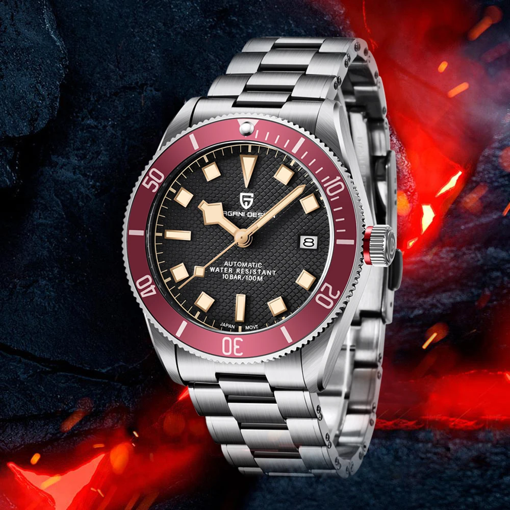 

Часы мужские из нержавеющей стали, в спортивном стиле, с автоподзаводом, 1671