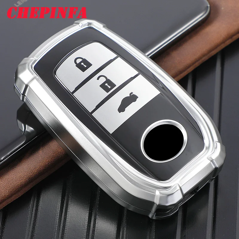 ТПУ чехол для ключей автомобиля полное покрытие защитный Chr Rav4 Auris Avensis Prius Aygo Camry