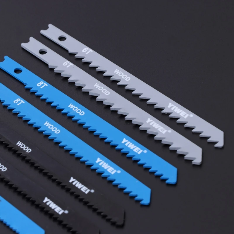 

14 Pcs Jigsaw Blades Set U Shank Fitting Jig Saw Metal Plastic Wood Blades MOLC