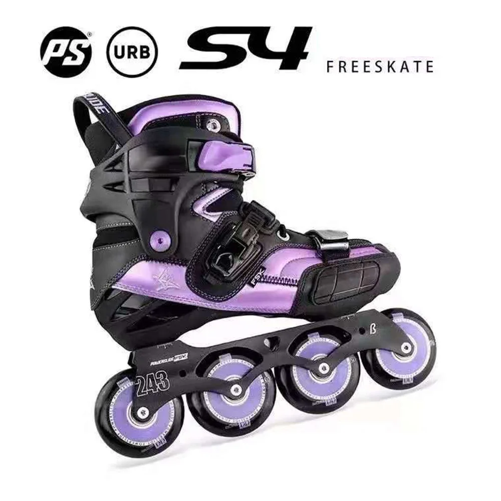 2021 г. роликовые коньки POWERSLIDE S4 профессиональные слаломные Взрослые обувь для