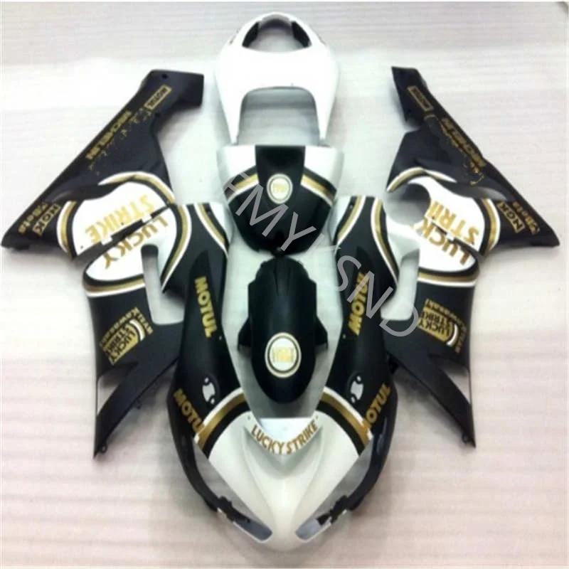 

Инъекция ABS обтекатель комплект Кузов для Kawasaki Ninja ZX6R 636 05-06 2005-2006 черный белый счастливый обтекатель