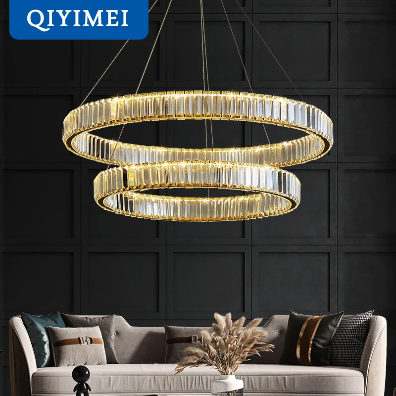 

Modern LED Pendant Lights for Bedroom Dining Hall Living Study Room Lighting Fixtures Home Lustres Crystal Dimmable Indoor Lamps