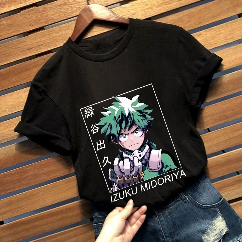 

Izuku Midoriya T Shirt Boku No Hero Academia Tshirt Harajuku Female Male Short Sleeve Tee