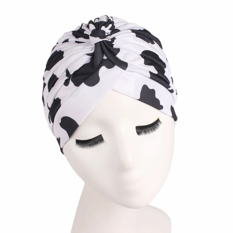 Мусульманская женская шляпа раковая шапочка потеря волос плиссированный