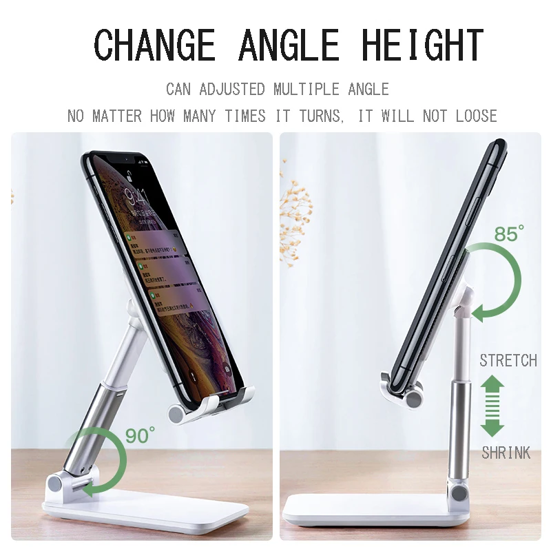 Universal Table Cell Phone Support holder For Phone Desktop Stand For Ipad Samsung For iPhone X XS Max Mobile Phone Holder Mount