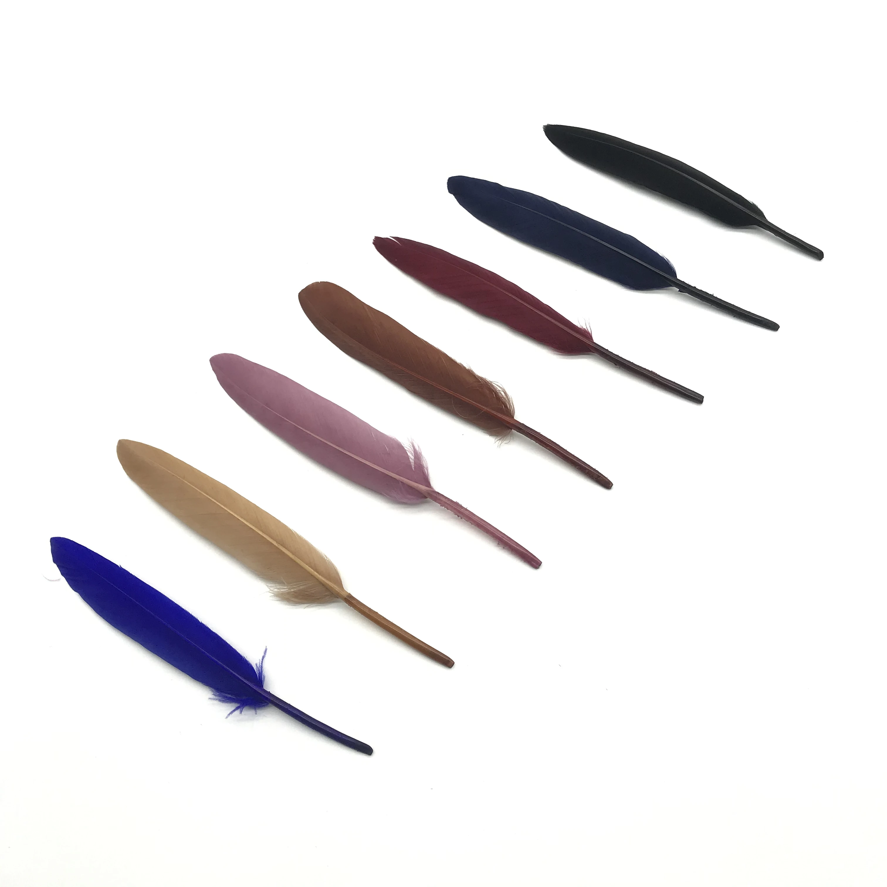 100 шт. перьев из натурального белого гусиного пера хорошего качества 10 15 см для