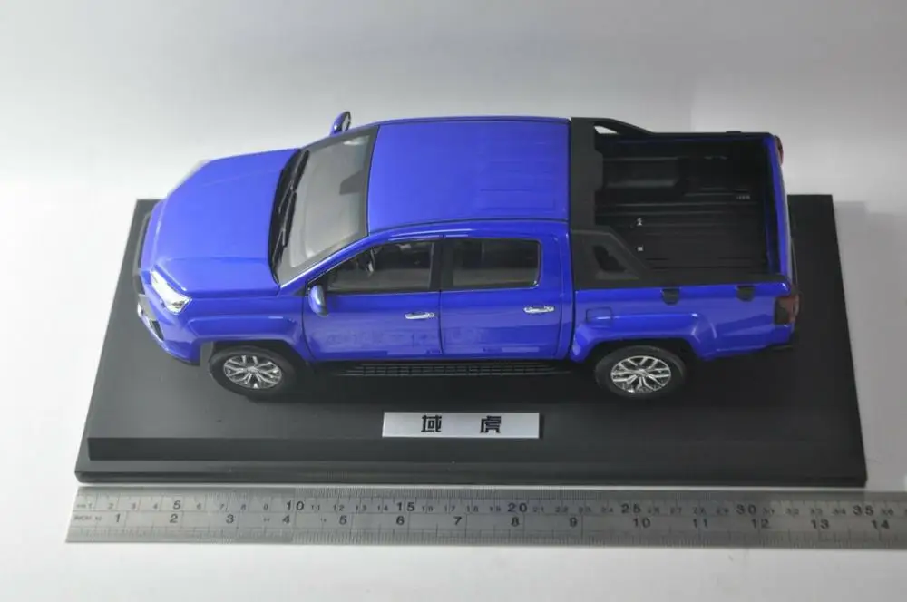 1:18 литая модель для JMC Yuhu 7 2018 синий пикап игрушечный автомобиль из сплава