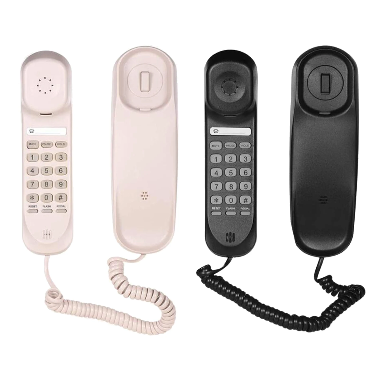 

Portable Mini Telephone Wall Mount Landline Extension Mini Phone For Hotel Family Home Telefon Telefones