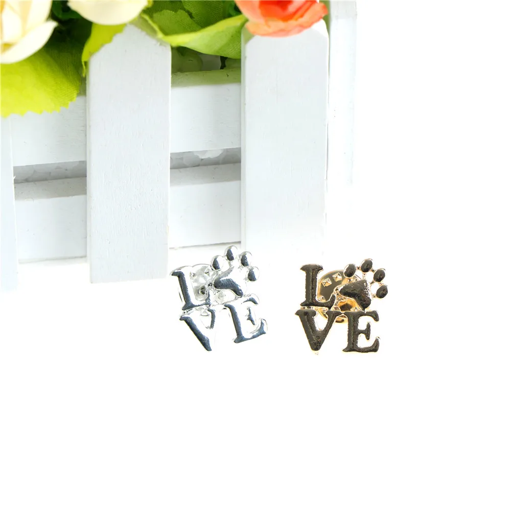 Щенок любовь подарки лапа значки с принтом Pawprint брошь Keepsake ювелирные изделия в