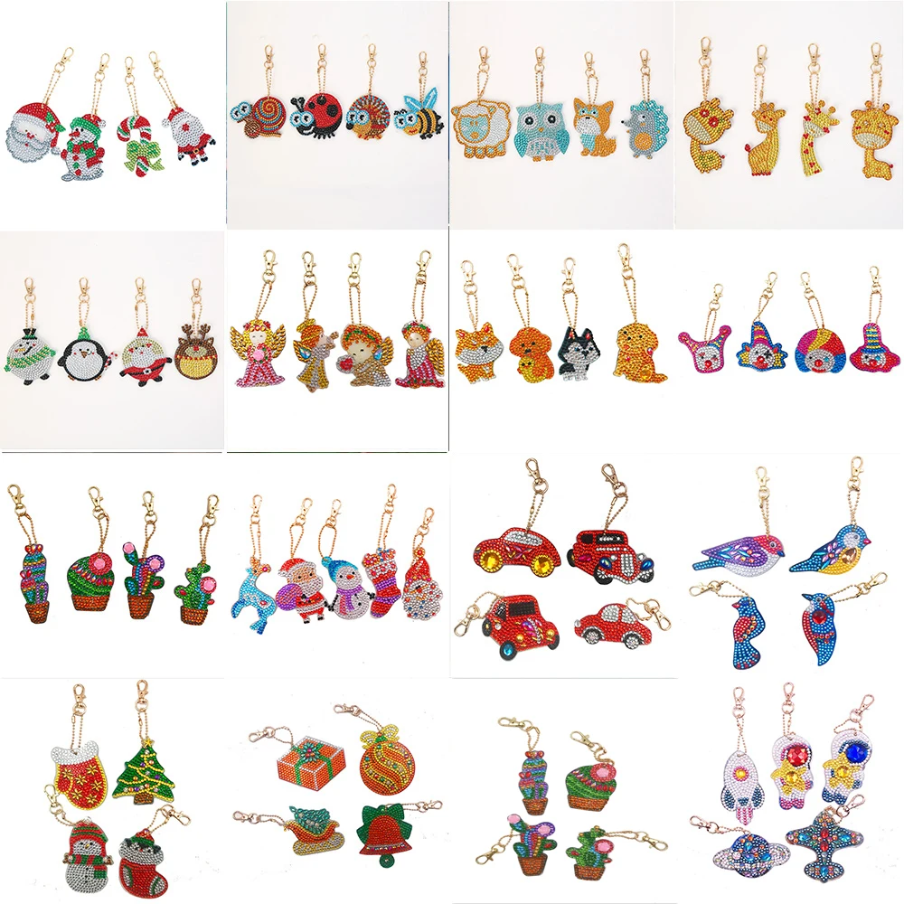 5D алмазная Картина милый животный персонаж DIY брелок Алмазная сумка Подвеска