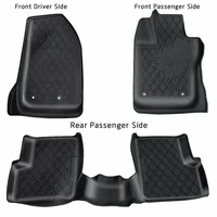 black floor liners mats compatible for 2015 2019 jeep renegade front 2nd seat all weather slush liner mat
