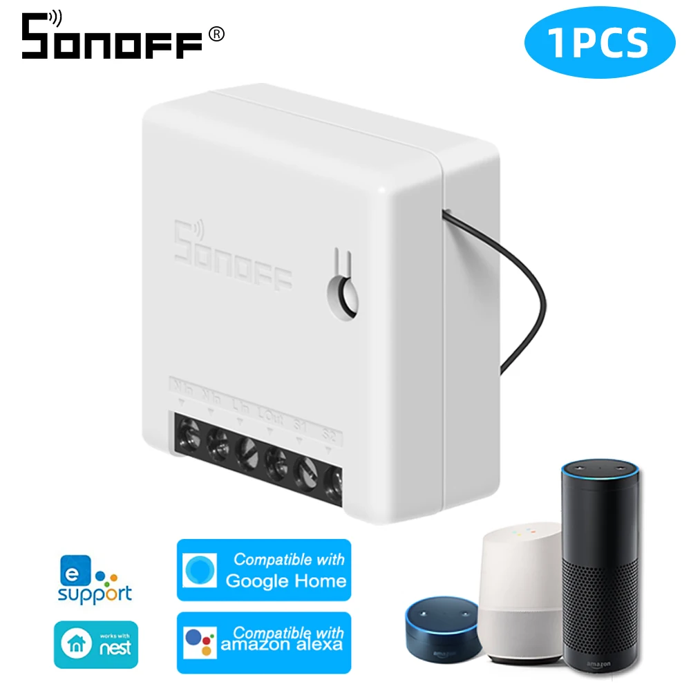 Sonoff Мини DIY Базовый Wifi переключатель 220 В/модуль/светильник таймер RF прерыватель переключатель Wifi умный дом для Alexa Ewelink Google Home