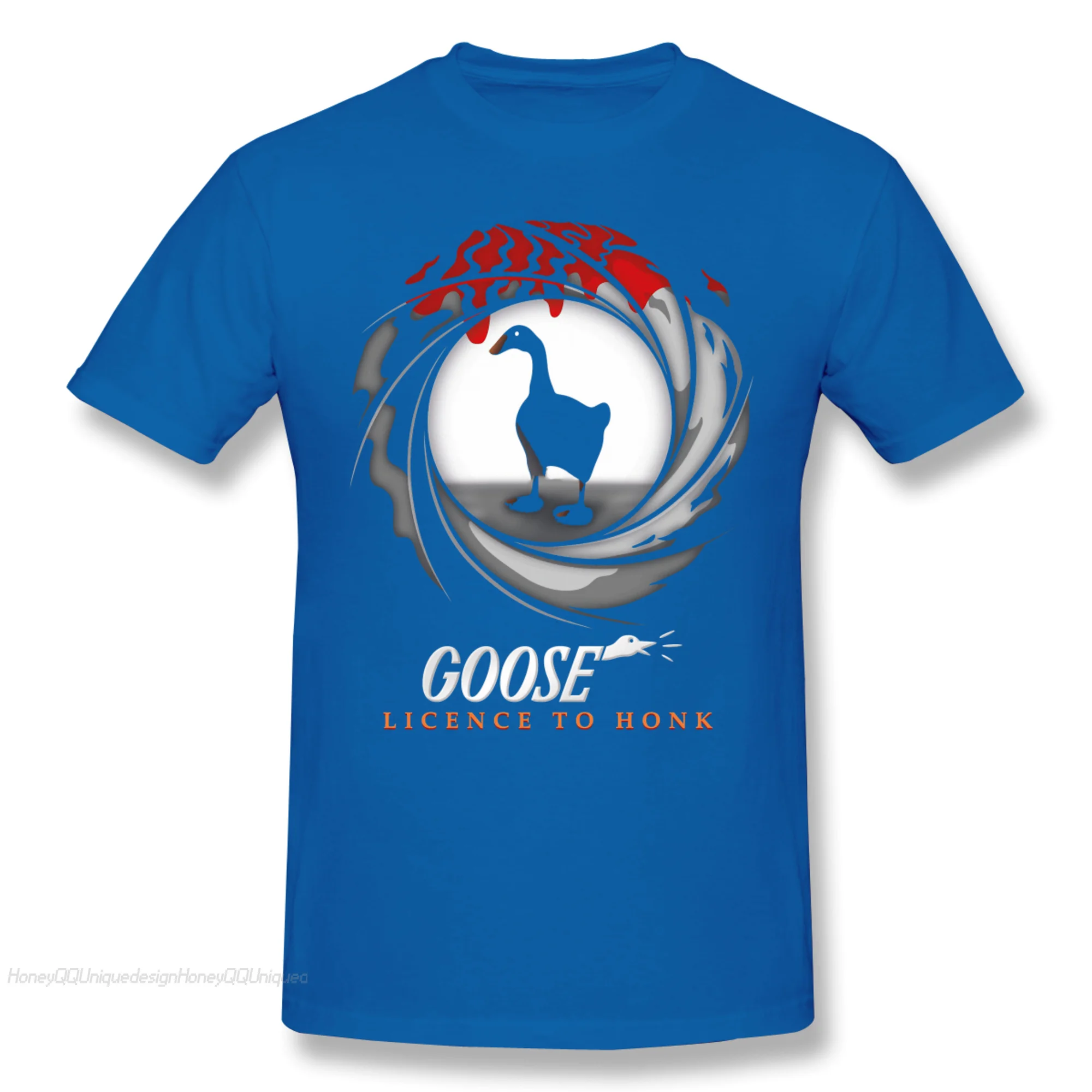 

Men Untitled Goose Games Funny Adventure TShirt Goose Agent Pure Cotton Tees Harajuku Adult Shirt