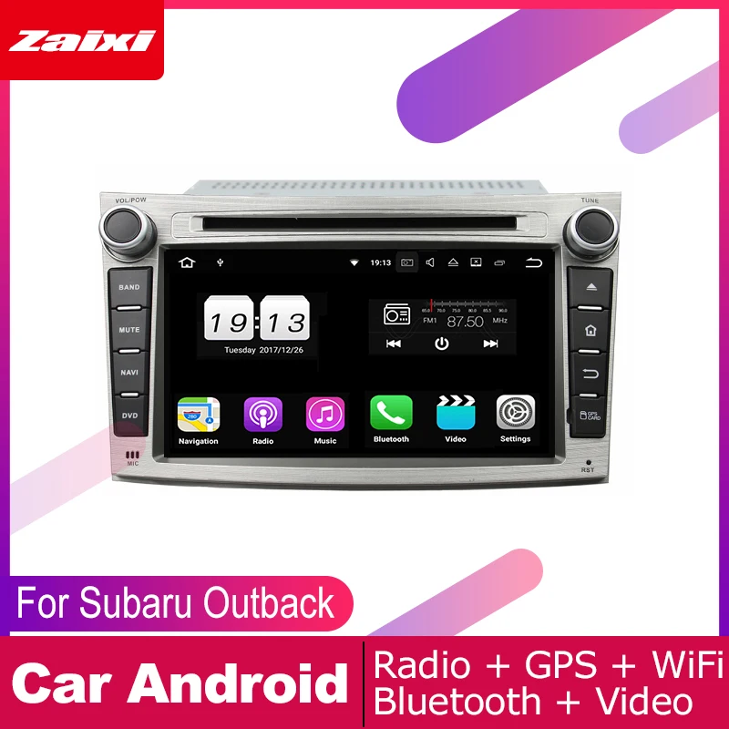 ZaiXi для Subaru Outback Legacy 2010 ~ 2014 Автомобильная Android мультимедийная система 2 DIN Авто