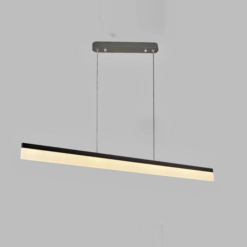 Современная простая стильная линейная линия 80 см 100 и 120 черно белая Светодиодный