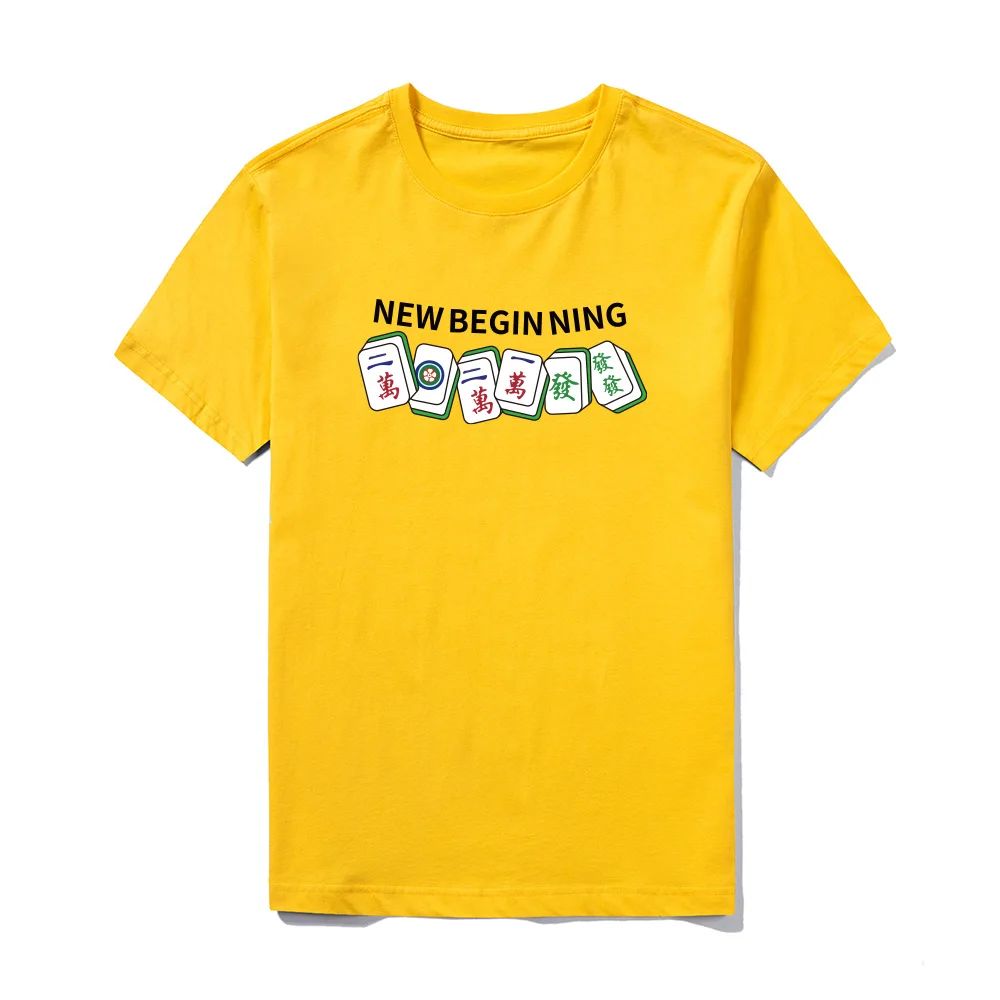 Китайский Стиль 95% хлопковый летний комплект с футболкой для мужчин маджонг