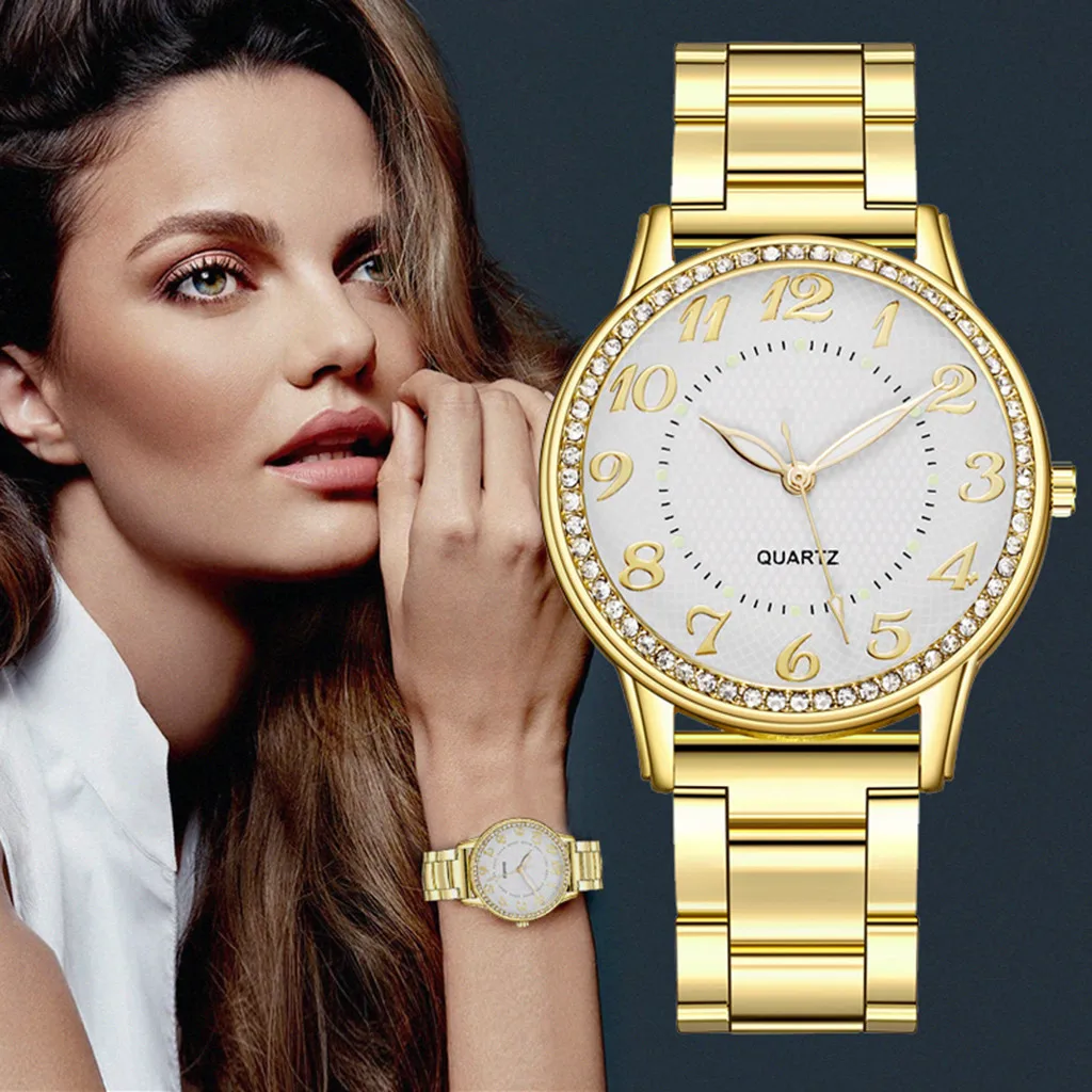 

Luxury Women Watches Quartz Watch Stainless Steel Dial Bracele Watch Casual Women Quartz Wrist Watches Gifts relogio masculino