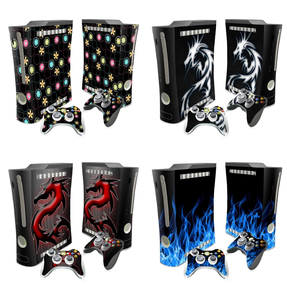 Крутой дизайн для Xbox 360 наклейка XBOX Виниловая кожи и 2 контроллера