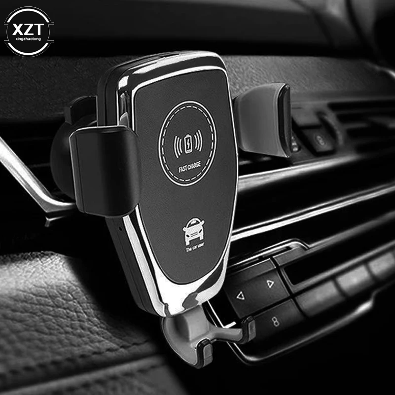 Qi автомобильное беспроводное зарядное устройство для iPhone 11 Pro XS Max Samsung 10 Вт
