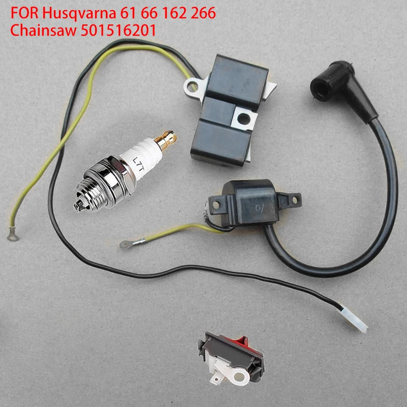 

Part Ignition Coil Module Kit Tool Spark plug Switch Chainsaw 501516201