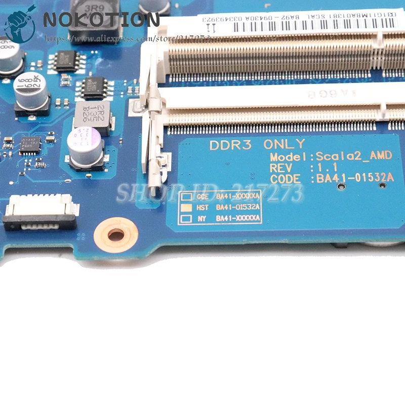 NOKOTION BA92-09430A BA92-09430B BA92-09429A BA41-01532A для samsung NP-RV515 RV515 Материнская плата ноутбука HD7450M GPU DDR3