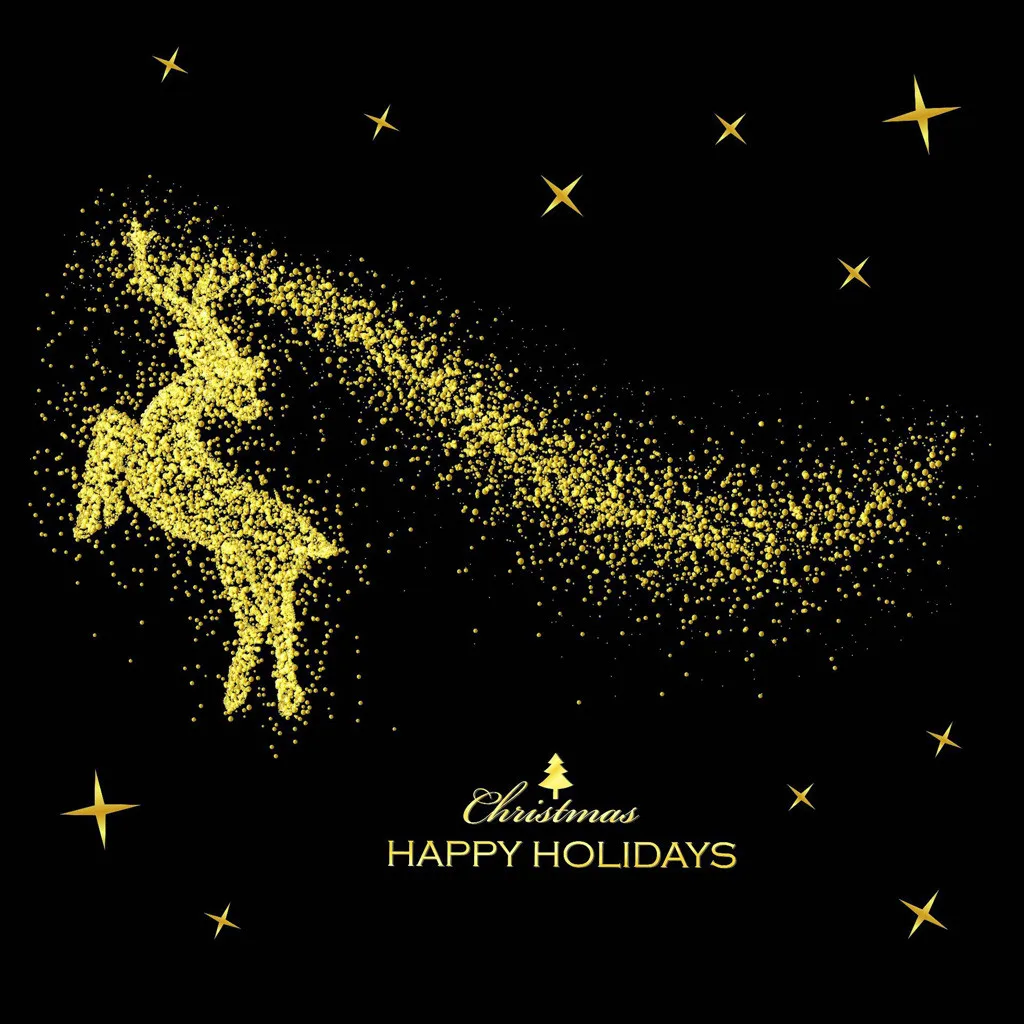 Настенная Наклейка украшение для комнаты 2019 Счастливого Рождества Золотая