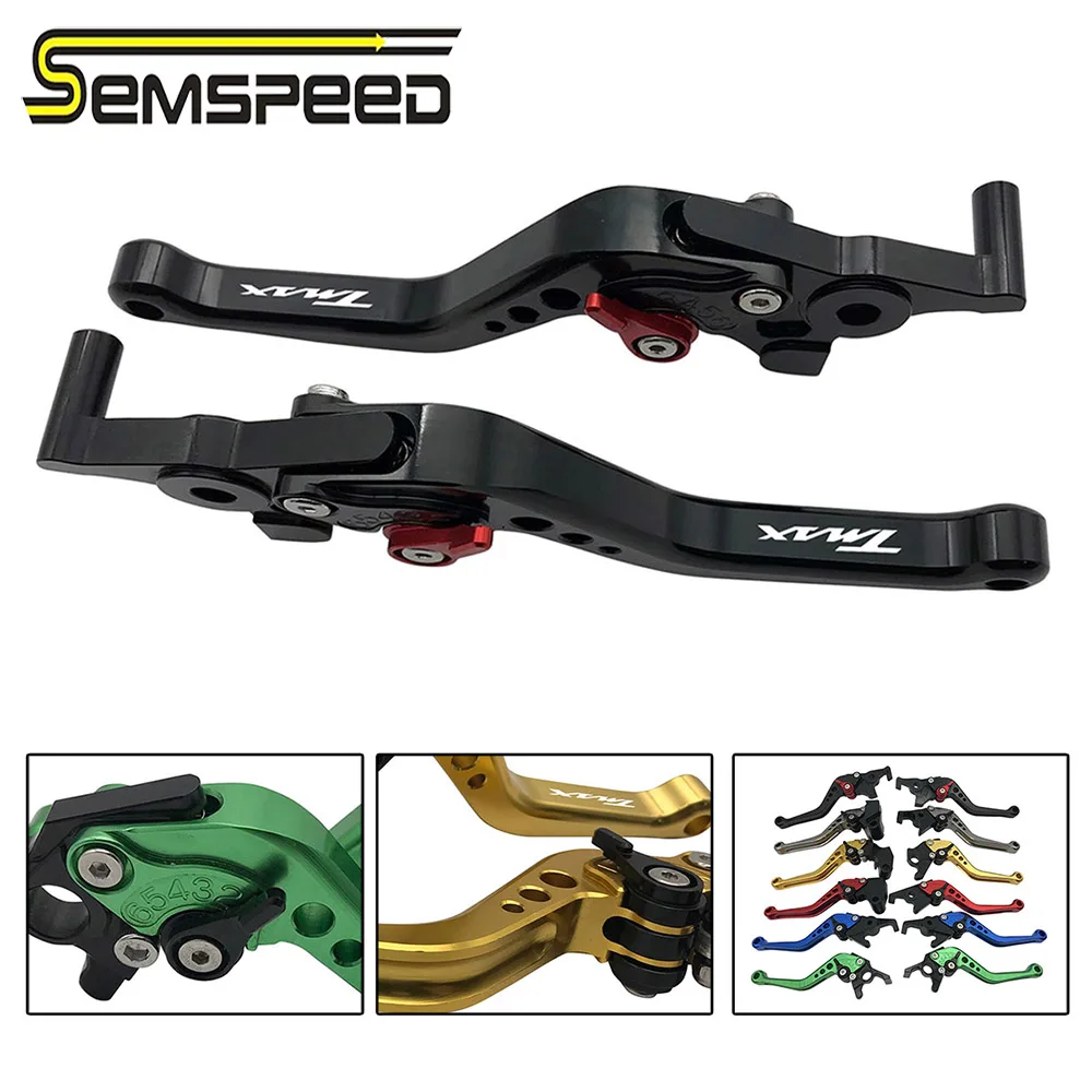SEMSPEED TMAX логотип мотоцикла CNC Короткие Рычаги Тормозная система сцепления ручки