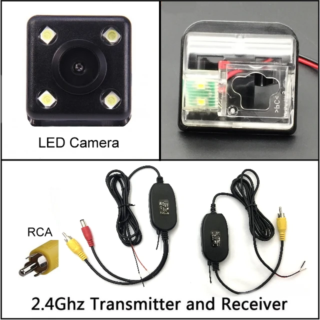 wireless n 4 LED Для Mazda 6 мазда6 M6 2002~ 2013 камера заднего вида Автомобильная камера заднего вида HD CCD авторегистратор ночного видения - Название цвета: wireless n 4 LED
